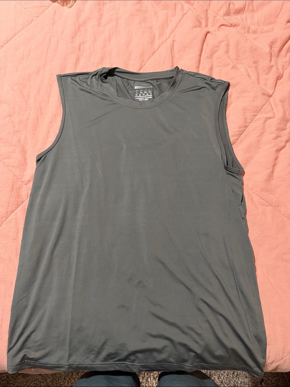 Source Unknown Men's Sleeveless Athletic Tank - Gray